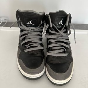 Nike Jordan Flight  black and grey high tops size 8.5